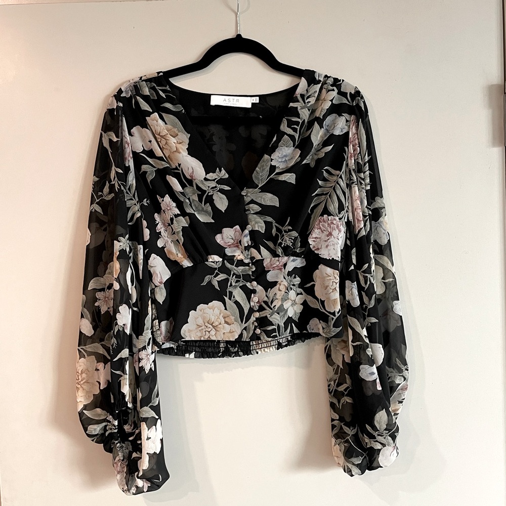 ASTR the label floral print top.